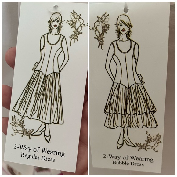 Vasna sleeveless Midi Dress can be worn 2 ways - Picture 3 of 5